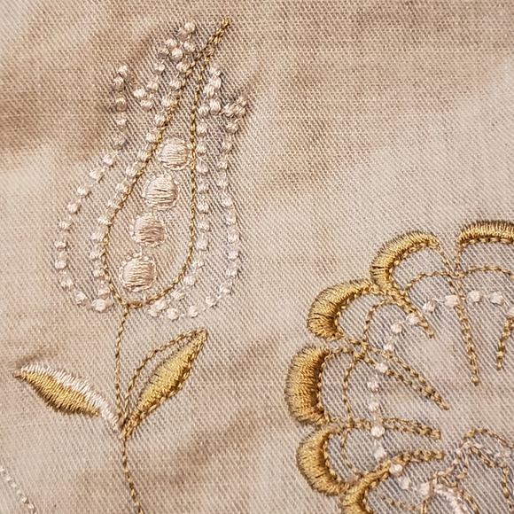 Coldwater Creek Pale Blue Jacket w/ embroidery Jacket Petite Large - Picture 14 of 15